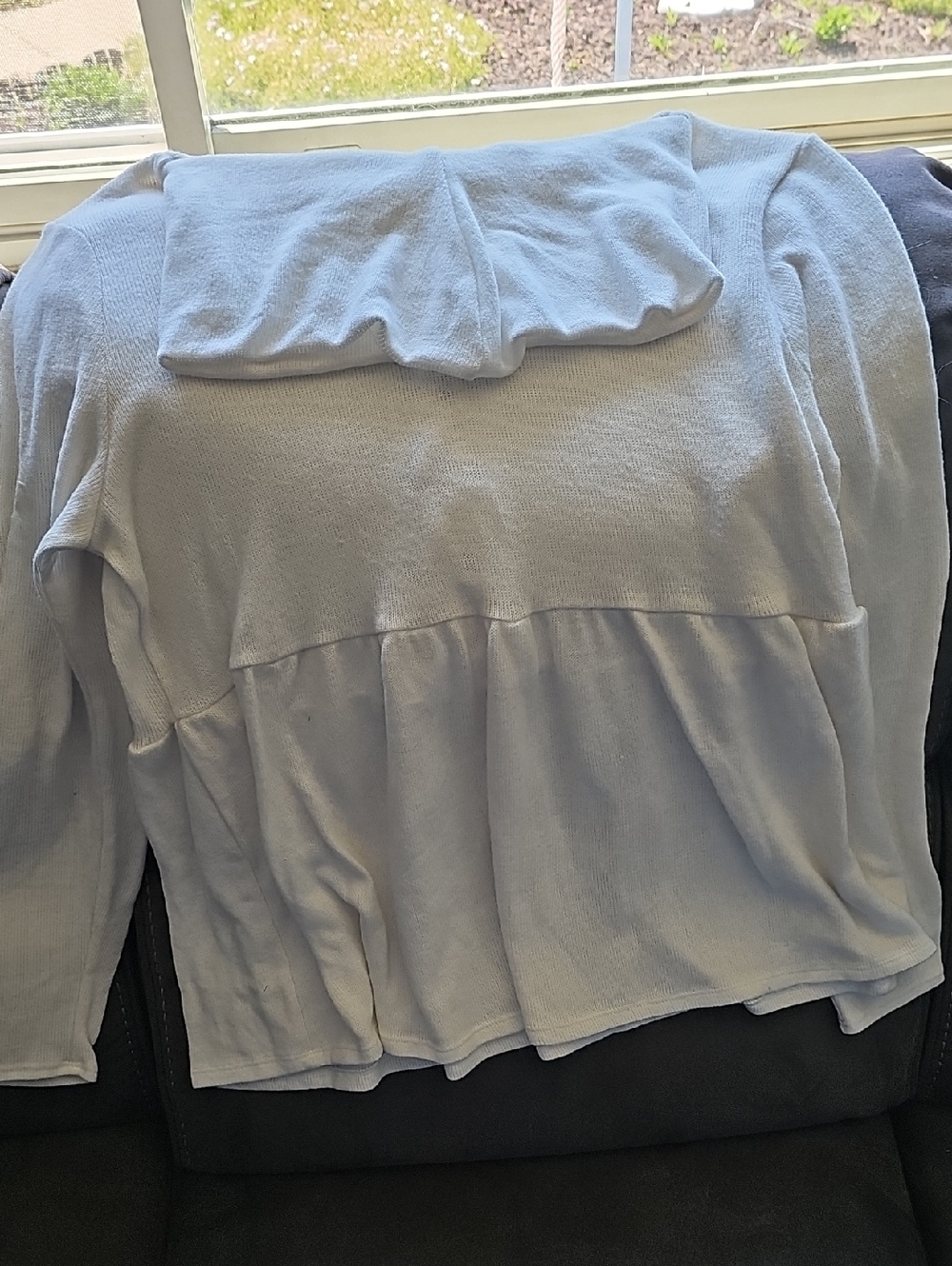 Maurices Light Blue Cowl Neck Sweater